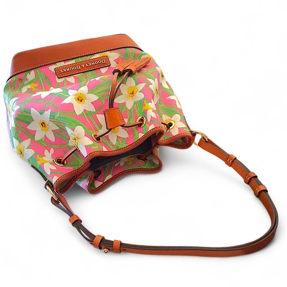Dooney & Bourke Daffodil Floral Drawstring Bucket Bag - Picture 14 of 15